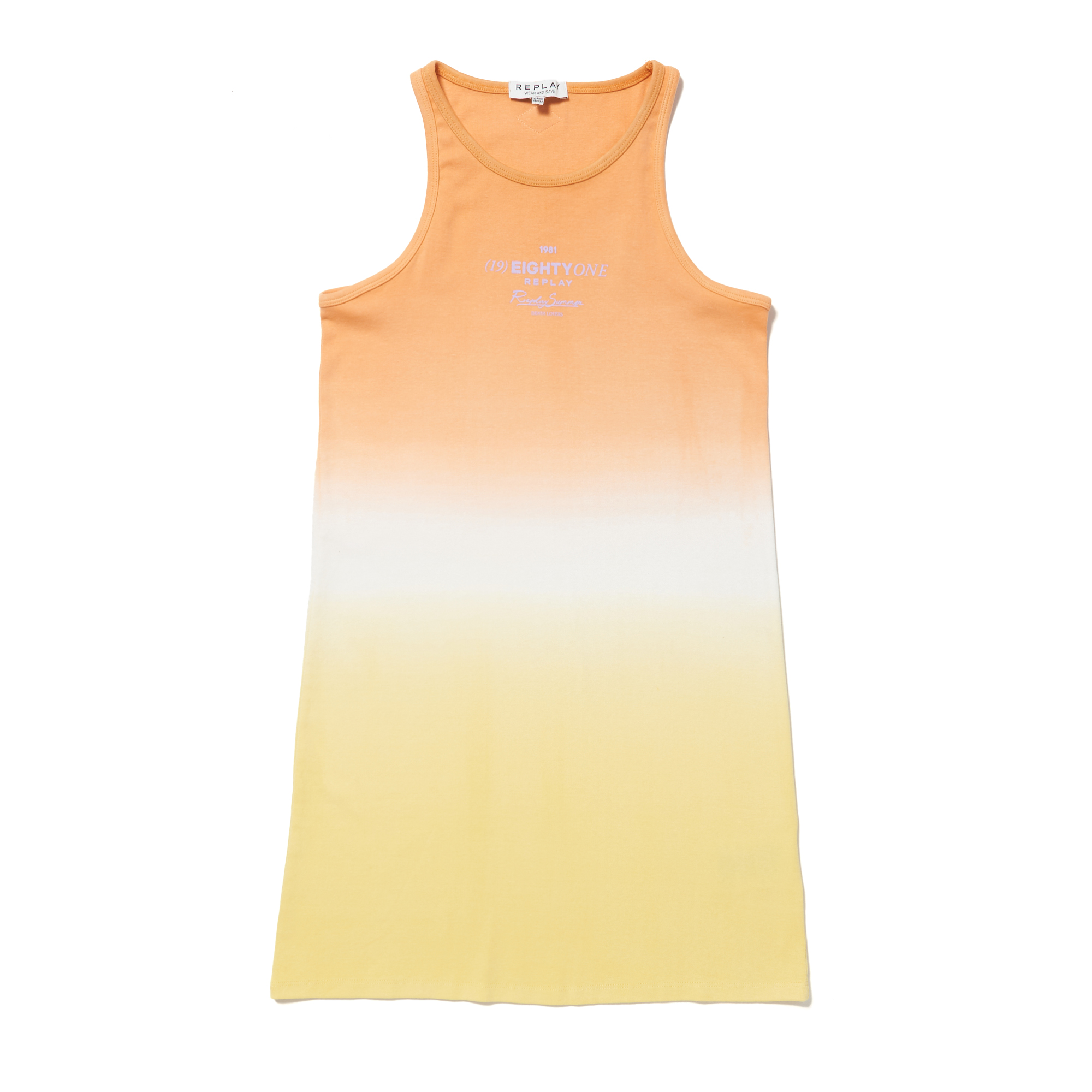 オーガニックリブコットンドレス 詳細画像 パパイヤ 1